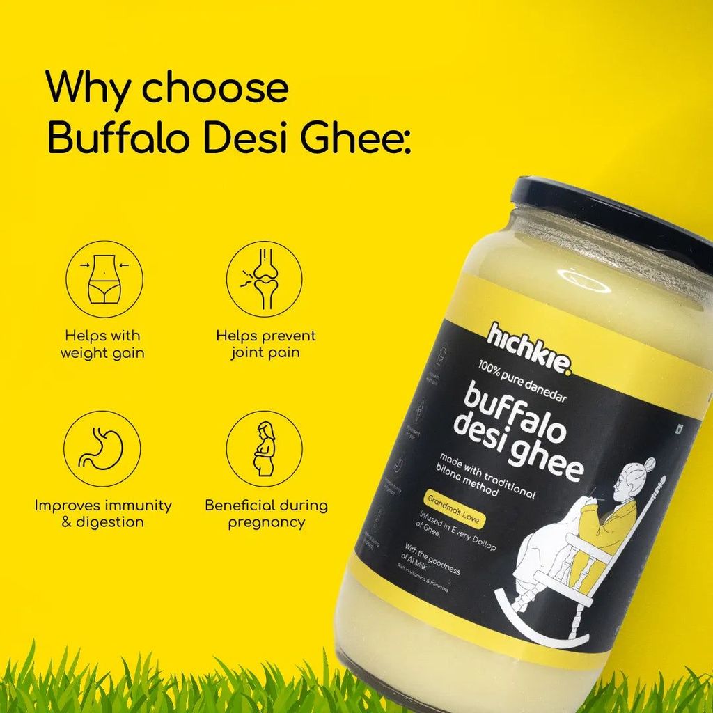 A2 Buffalo Desi Ghee | Bilona Method | Curd-Churned | Lab Tested. view 2