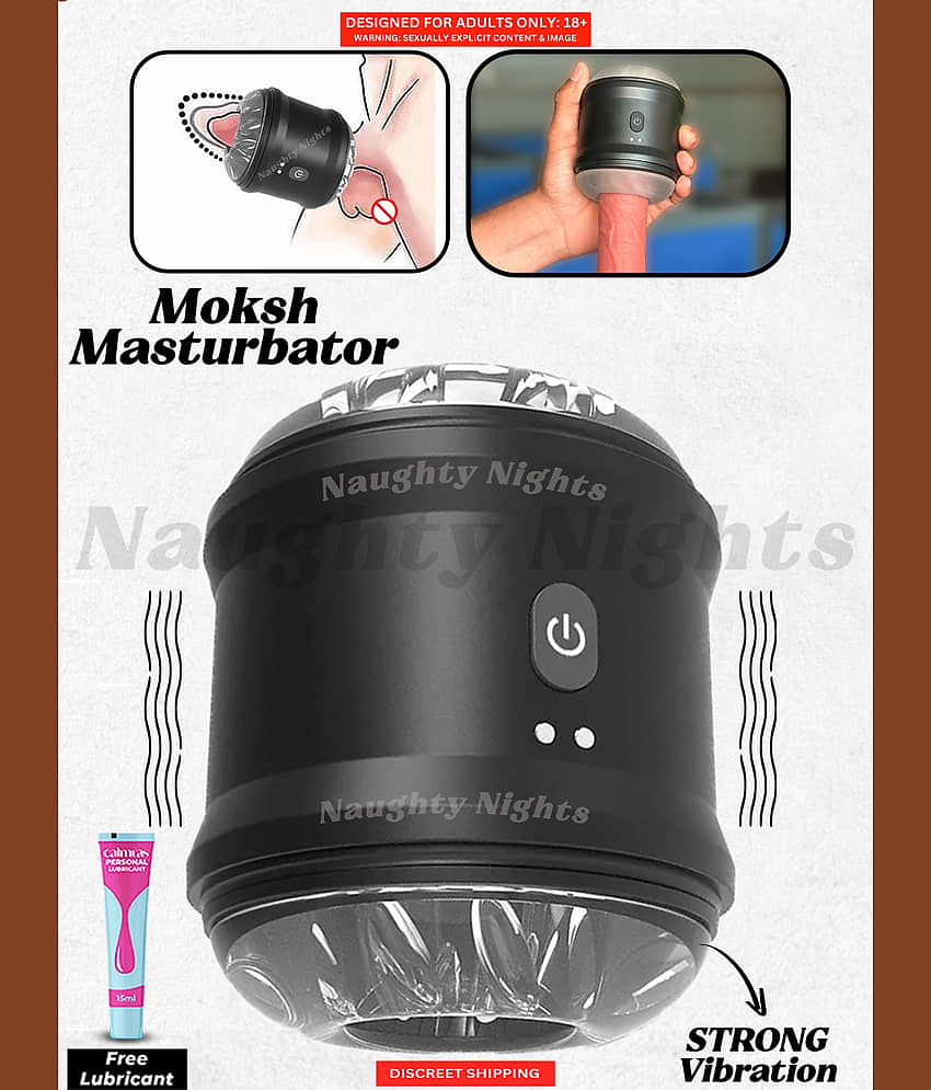Male Blowjob Discreet Masturbator Cup- Low Noise Skin Friendly with 10 Strong Vibration Modes Silicone Masturbator by Naughty Nights