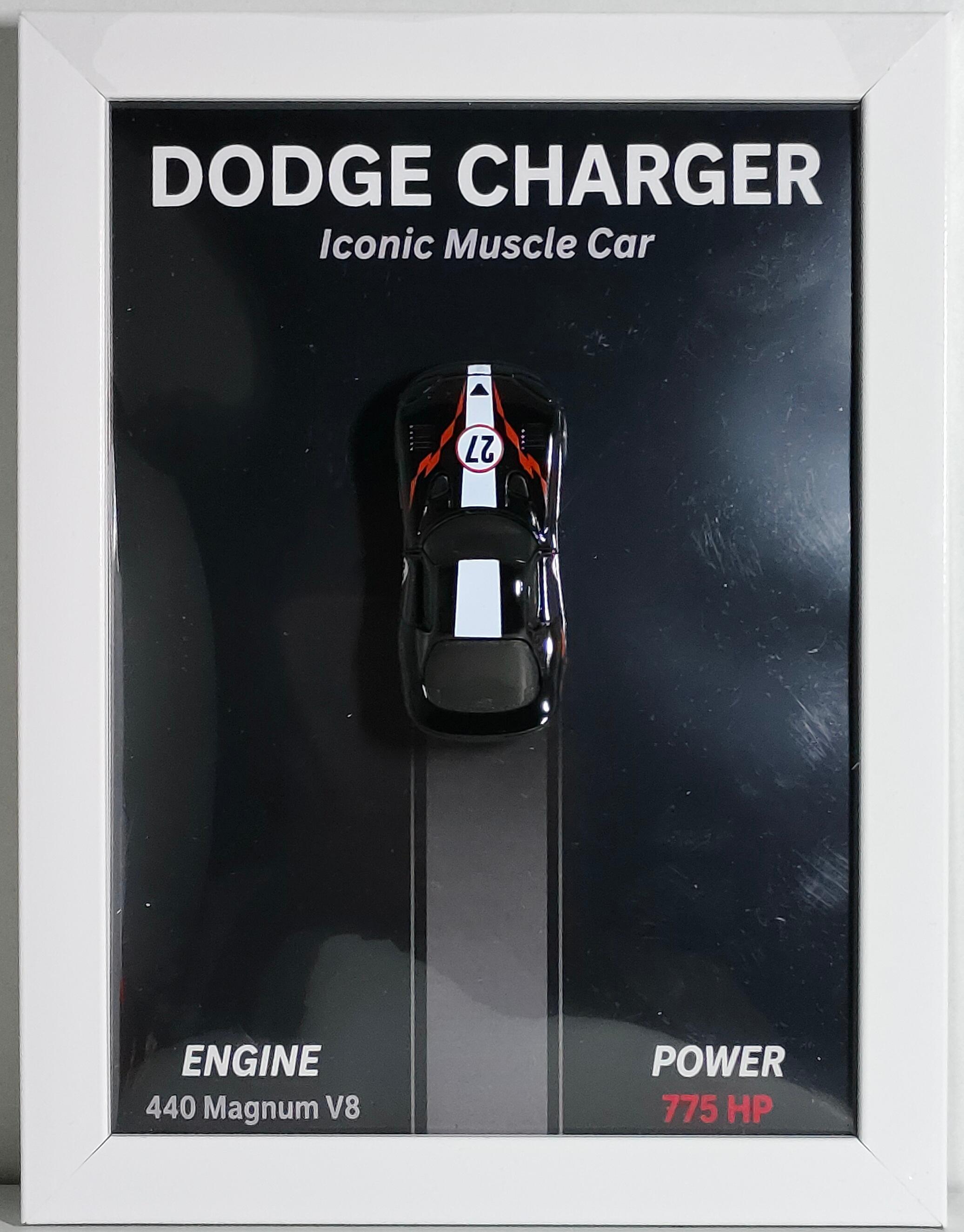 Dodge Charger Die Cast Car Frame