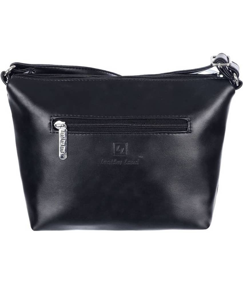 Leather Land Sling Bag P.U. Set of 1 ( Black ) view 2
