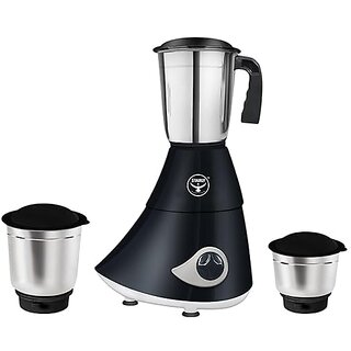 Starly ProShip 750 Watt 3 Jar Mixer Grinder Stainless Steel Jars Blades NanoGrinding Technology ABS Body Overload Protection Heavy Duty Motor Black