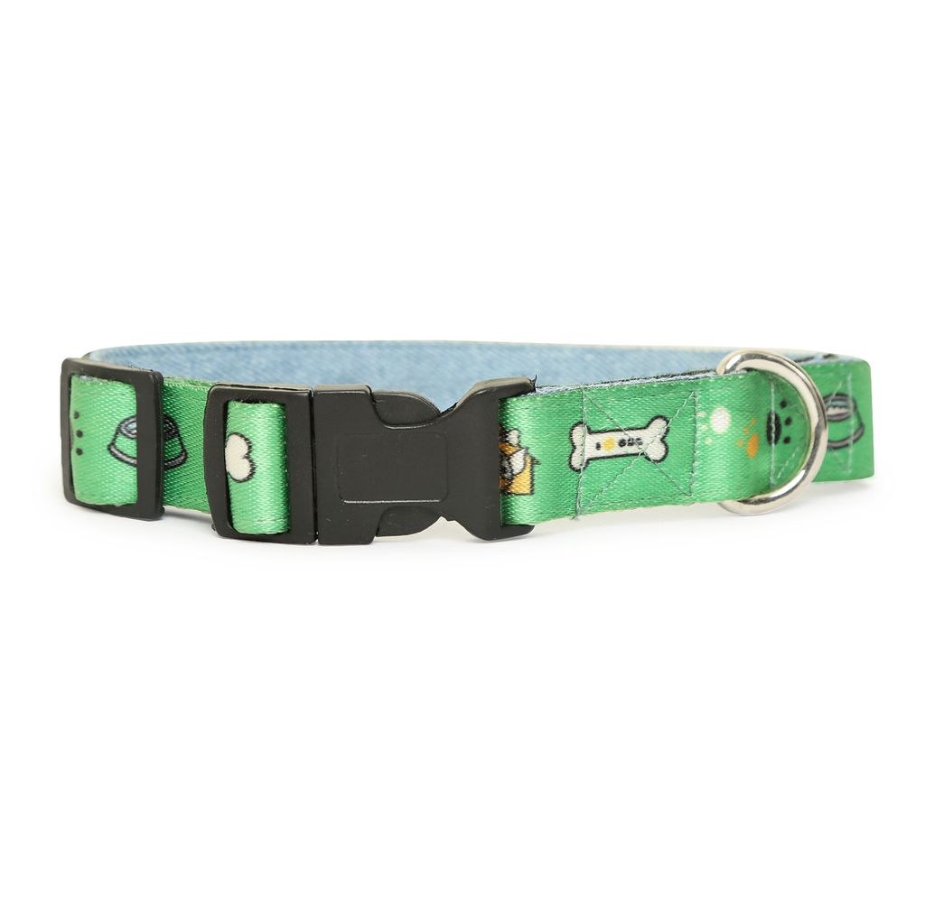Fashion Wild Green Dog Collar & Leash for Pet Set. view 2