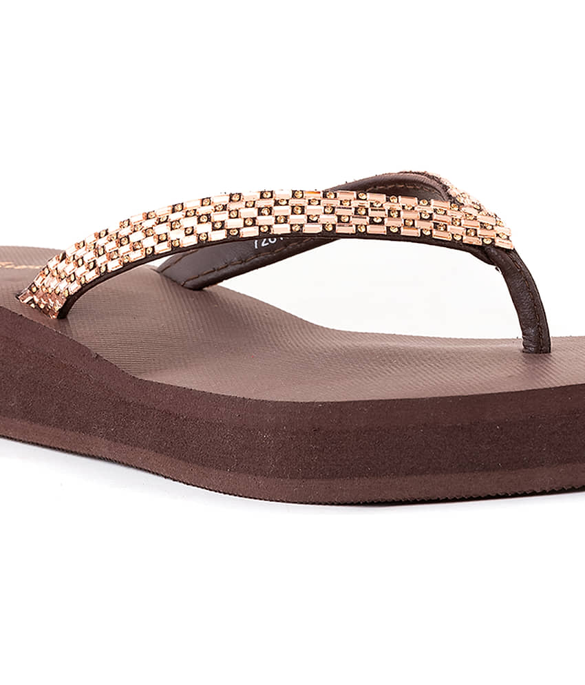 KHADIM Brown Women's Slipper view 2