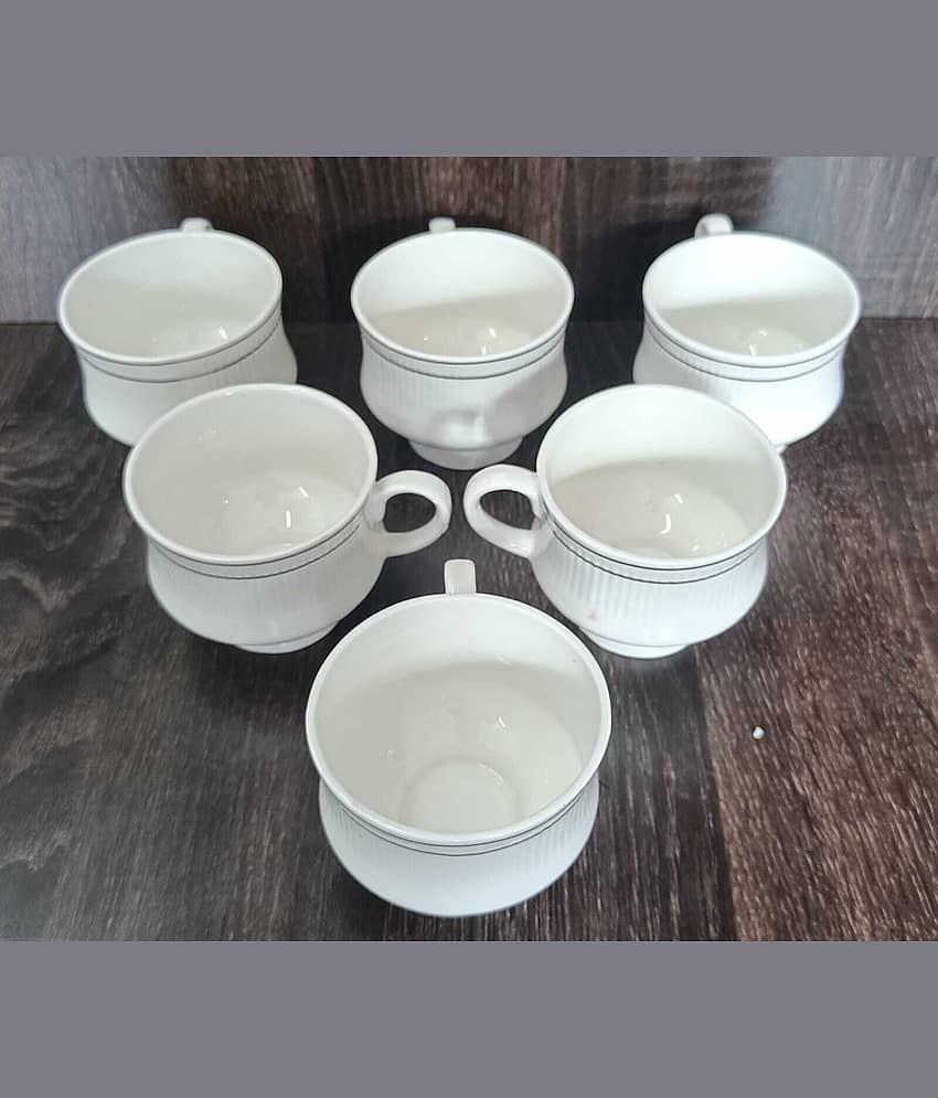 Love Unlimited Solid Bone China Tea Cup 150 ml ( Pack of 6 ) view 2