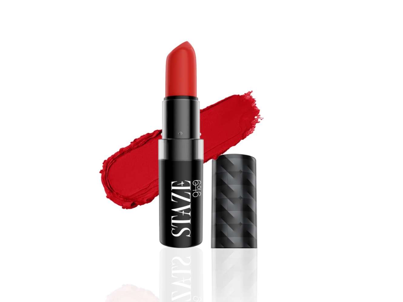 Staze 9to9 Velvet Kiss Lipstick, Matte + Intense Color Lipstick, 12H Long Stay, Moisturizing & Lightweight Formula - Red Set Go - 04