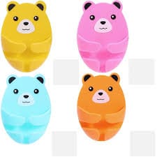 Cute Bear Cable Organizer for Cords and Wires - Wall Mounted view 2