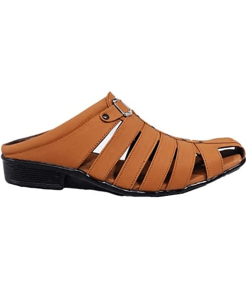 RAGE GAZE - Tan Men's Sandals view 2