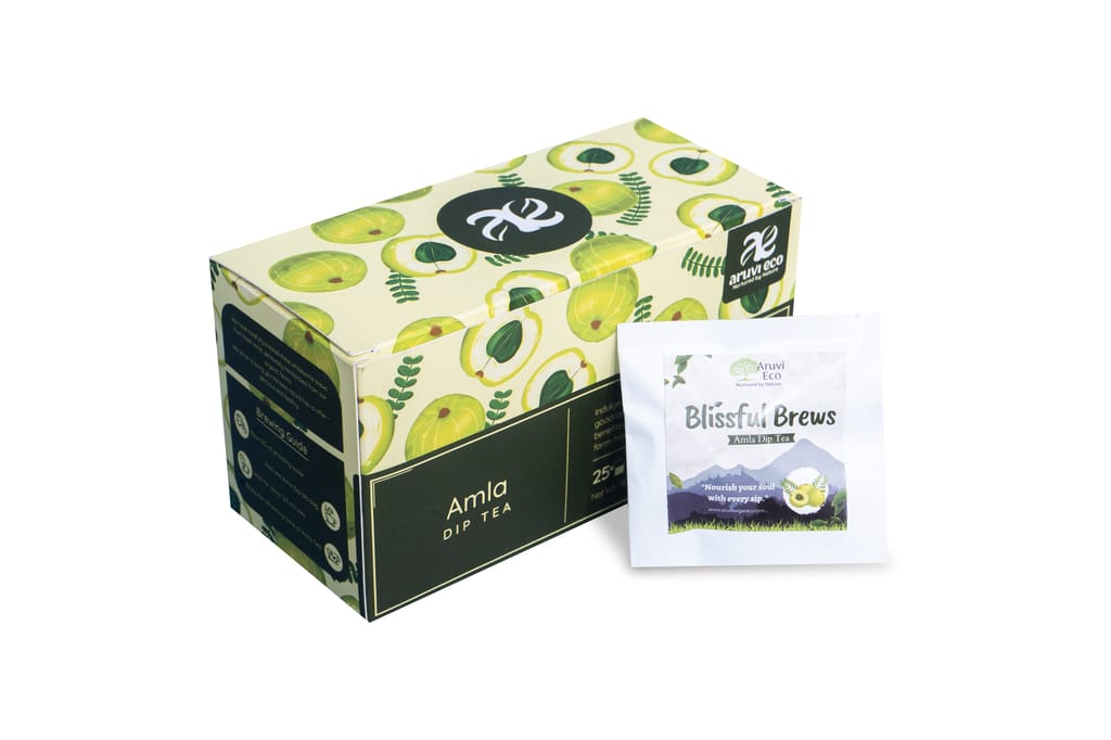 Amla Dip Tea - Immune Boosting Infusion, Directly produced from our farm (Pack of 25 Tea Bags) view 2
