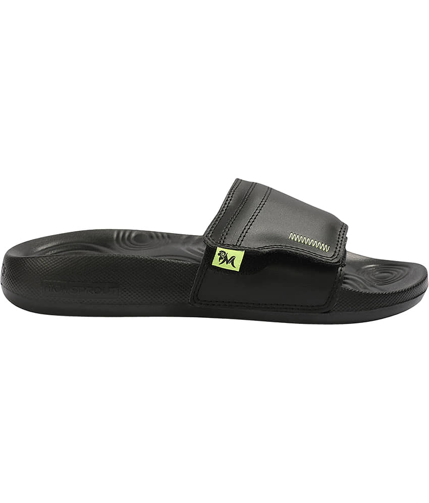 Neemans High Sprout Cush Slides Black Men's Slide Flip Flop view 2