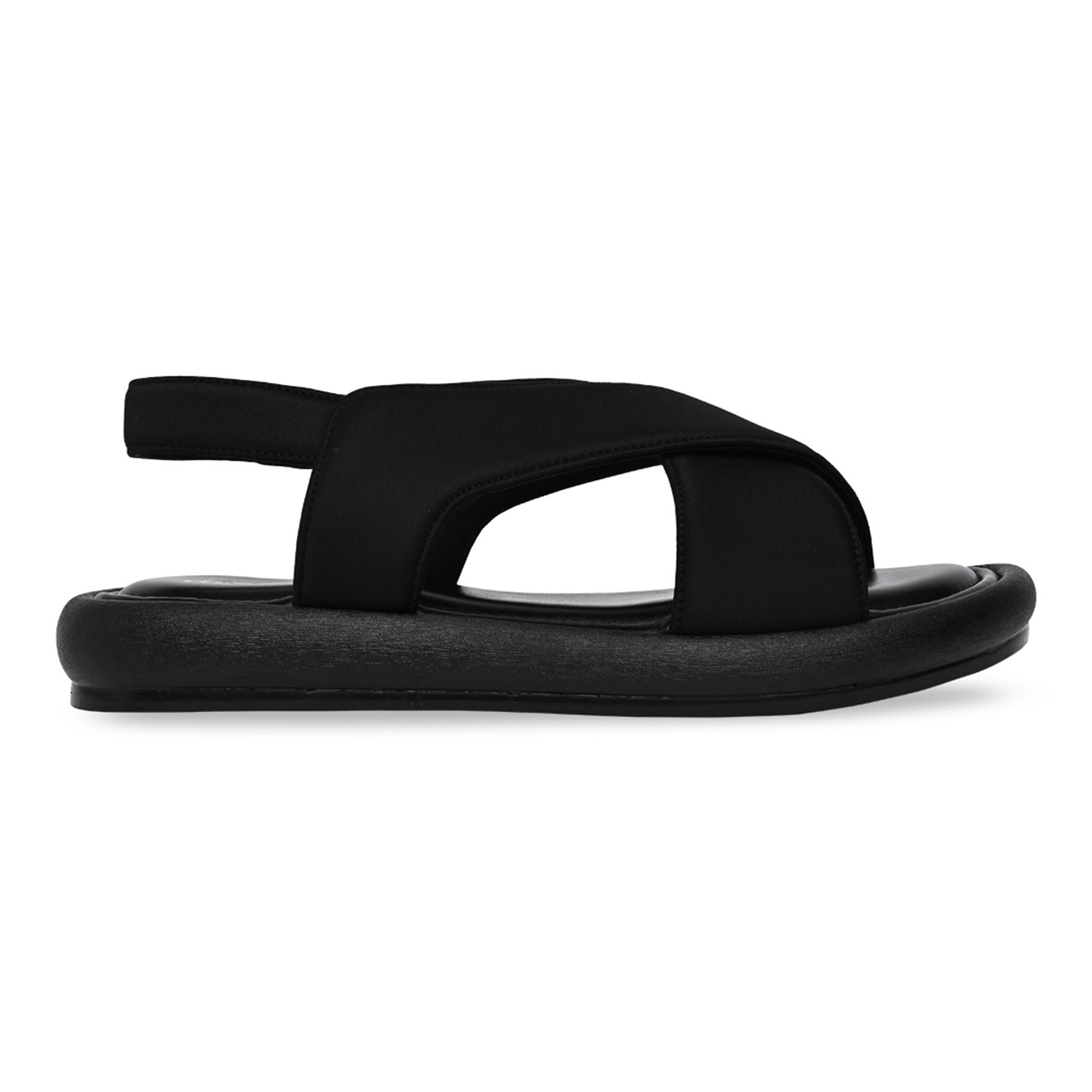 Black Women Casual Cross Sandals view 2