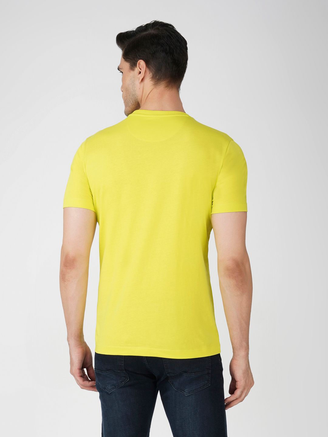 Men’s Premium Branded Pure Cotton Tee Light Green view 2