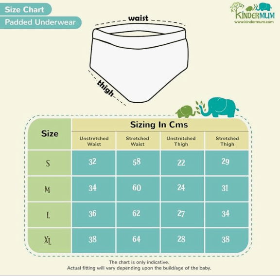 Kindermum Pull up Padded Briefs, Cotton Potty Training Pants for Babies, Pull up Trainers, Padded Shorts for Toddler Set of 6 Training Pants view 2