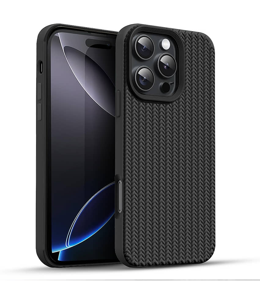 BIG WINGS Shock Proof Case Compatible For Polycarbonate Apple iPhone 16 pro max ( Pack of 1 )