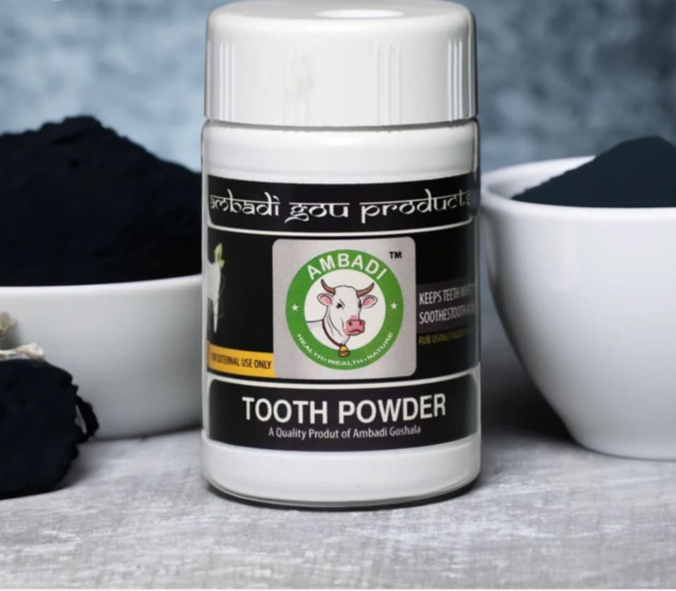Ambadi Charcoal Tooth Powder (Set of 3) view 2