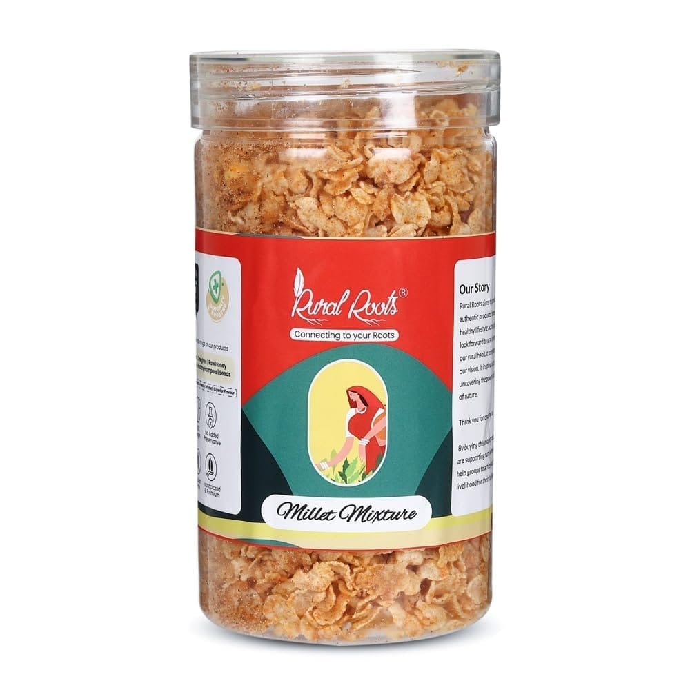 Rural Roots Bajra Flakes 150g - Healthy Breakfast Cereal | Nutrient-Rich, Gluten-Free, Easy to Digest, High in Fiber, Perfect for Weight Management view 2