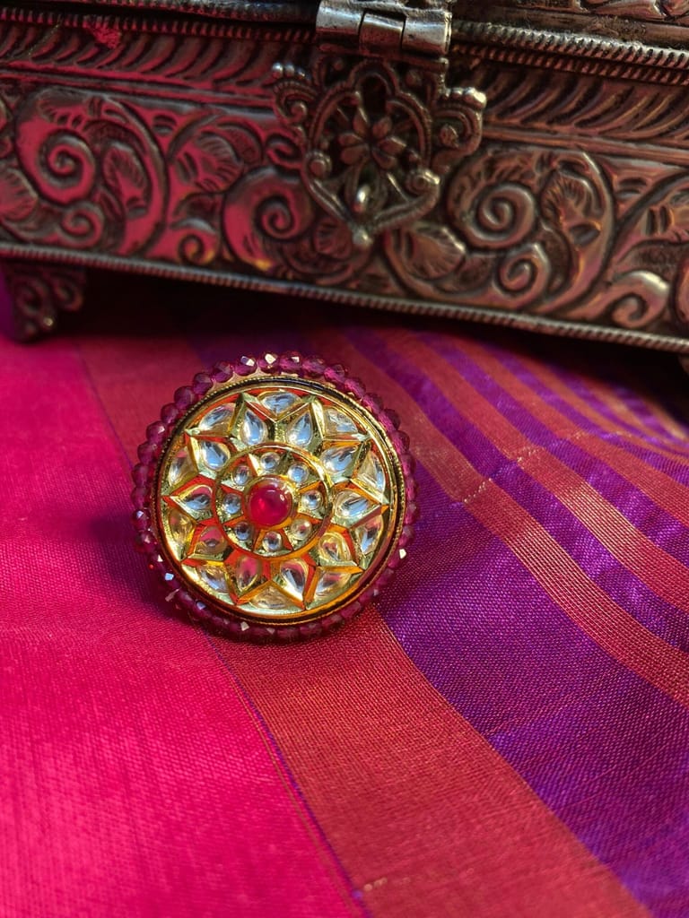 Chandrika Kundan Ring view 2