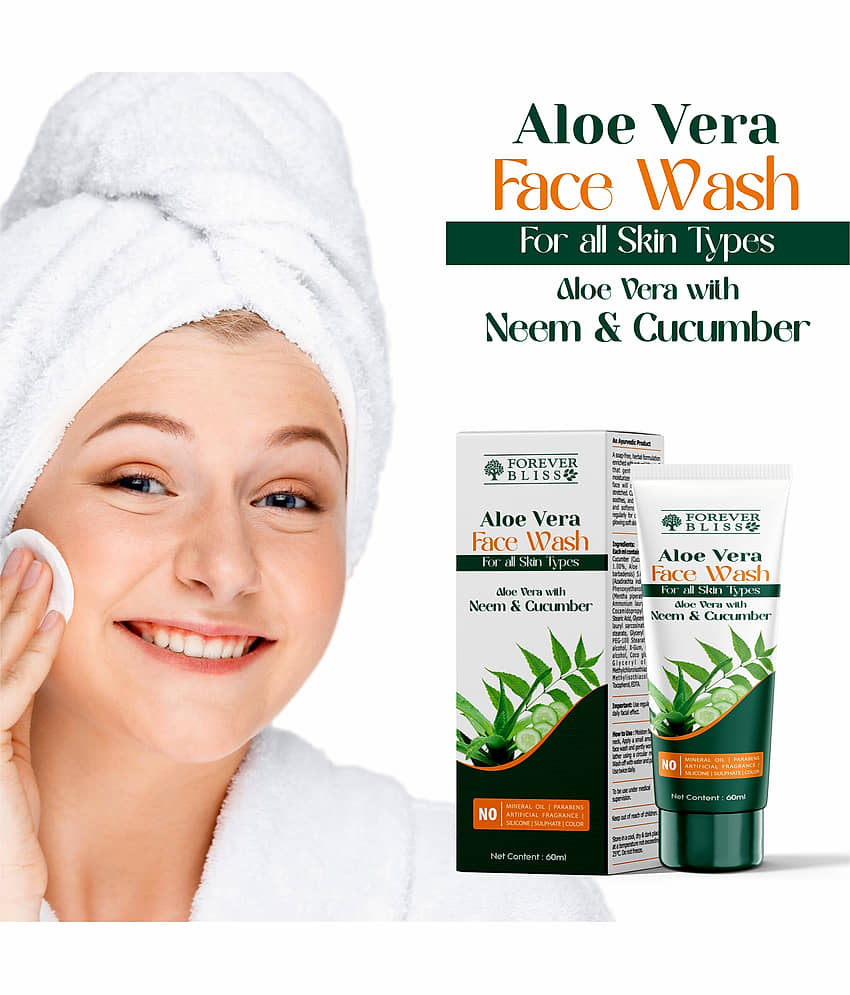 Aloe vera With Neem & Cucumber Face Wash (Pack Of 2)