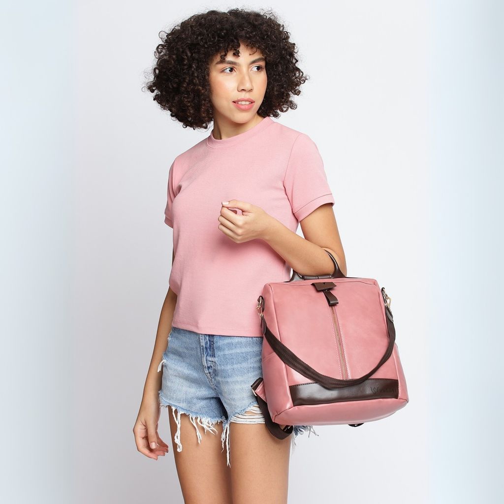 VISMIINTREND Women Backpack for Office Use Upto 13 Inch Laptop | Stylish Backpack Bag | Travel | School | College | Office Use | Anti Theft Convertible Backpack view 2