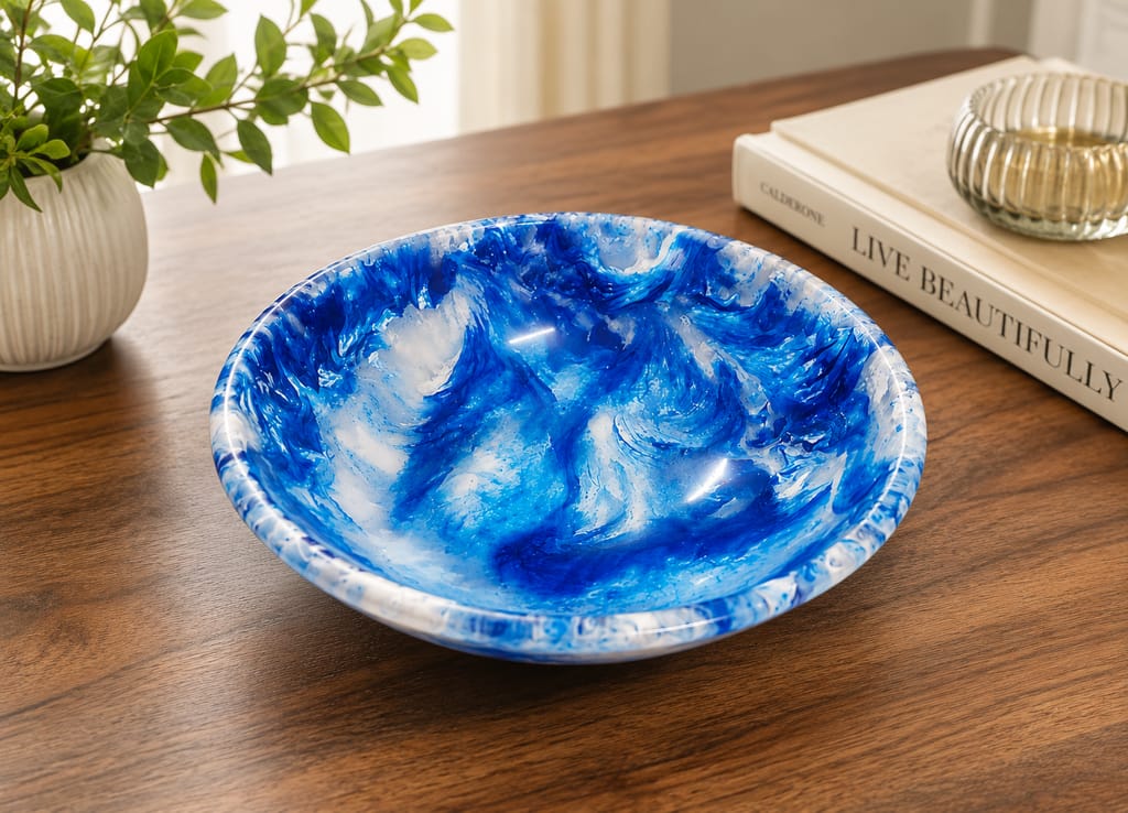 Ocean Mist Resin Decorative Bowl view 2