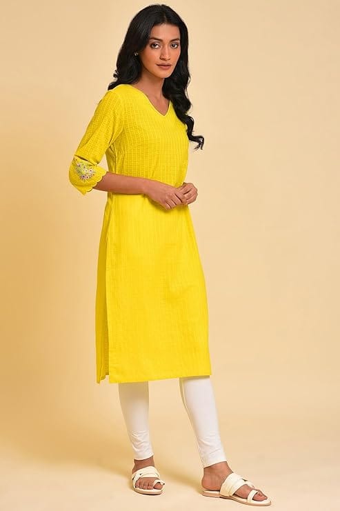Women's Cotton Regular Fit Casual Kurta