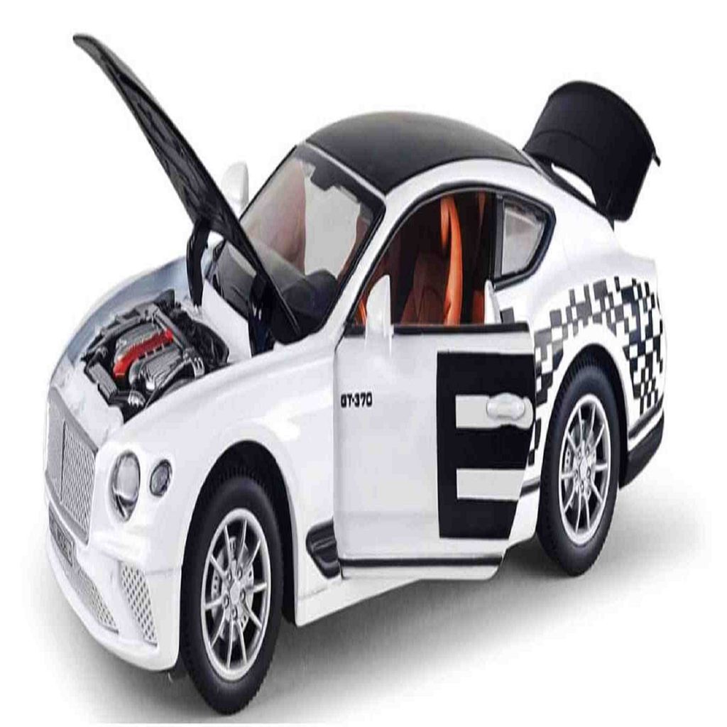 KTRS ENTERPRISE DieCast Zinc Alloy 1/24 Scale Bentlley Continental GT Coupe for Openable Doors, Working Headlights & Tail Lights 【Colors as Per Stock】