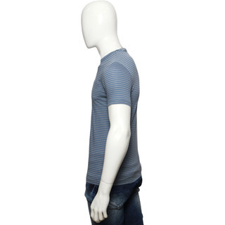 Red Line Light Blue Crew Neck T-Shirts view 2