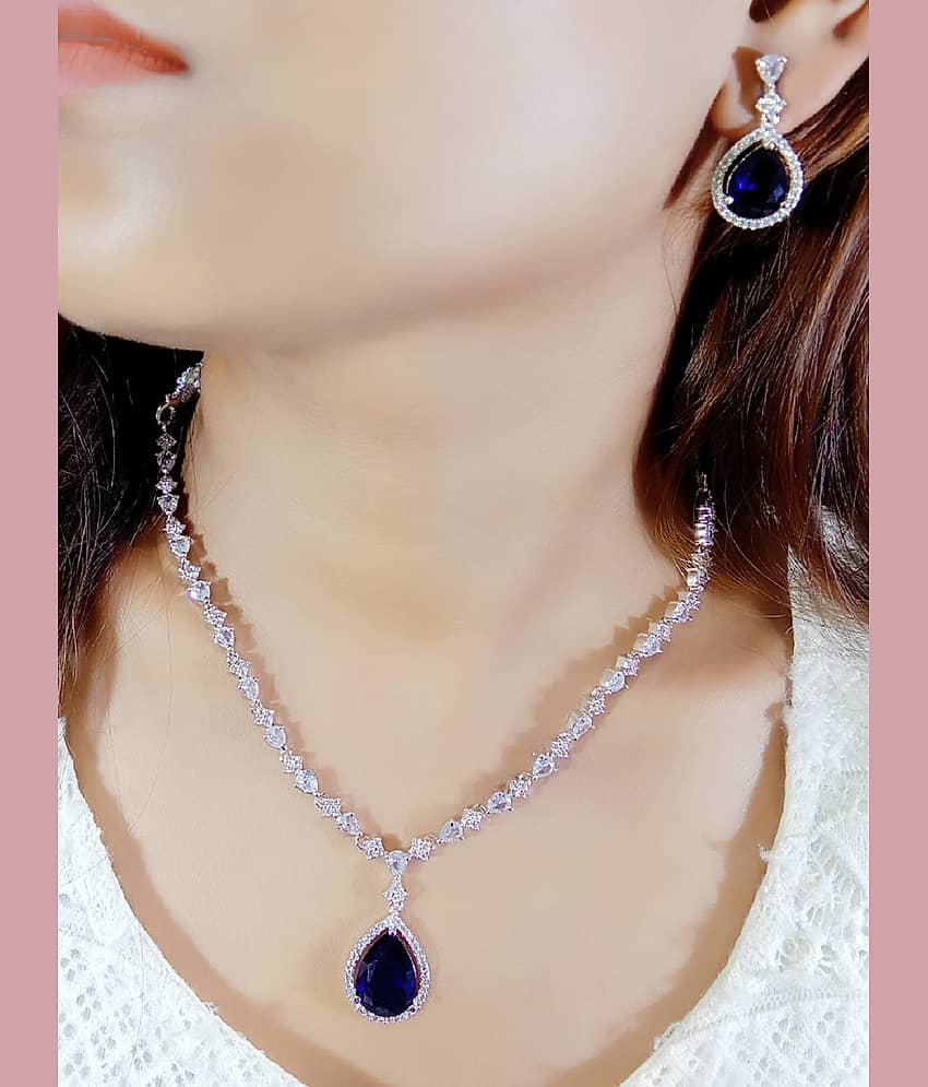 Ladymania Pink Alloy Necklace Set ( Pack of 1 ) view 2