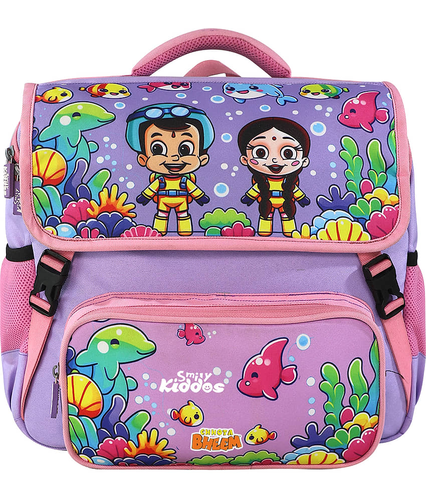 Smily kiddos 10 Ltrs Blue Polyester College Bag
