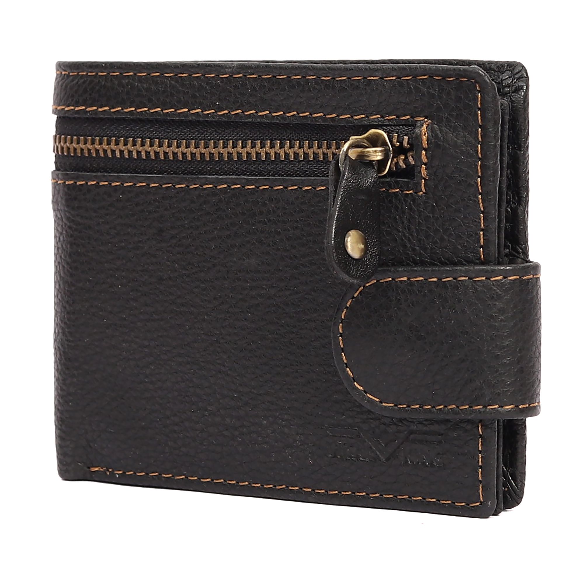 Vital King Men Travel Black Genuine Leather RFID Wallet (11 Card Slots) view 2