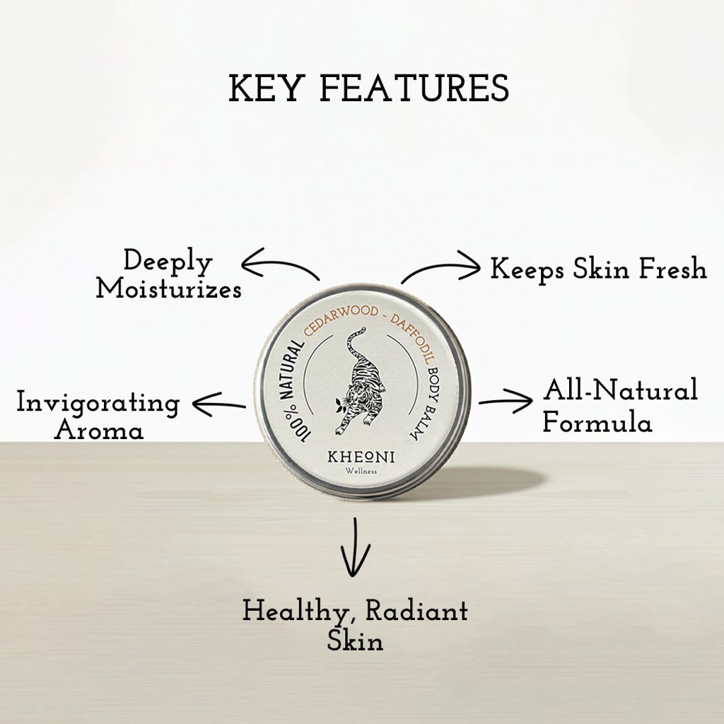 100% Natural Cedarwood - Daffodil Body Balm view 2