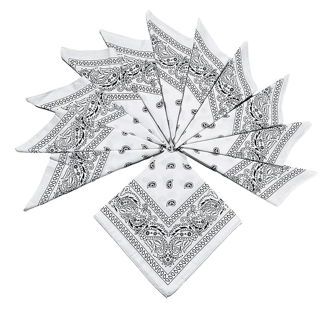 Royal Mart White Men & Women Printed Bandana (Pack of 3) view 2