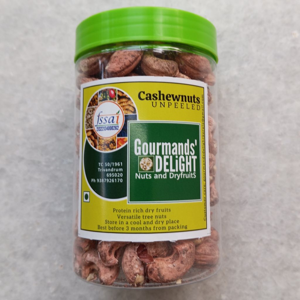 Gourmands' Delight - Unpeeled Cashewnuts 400 gms