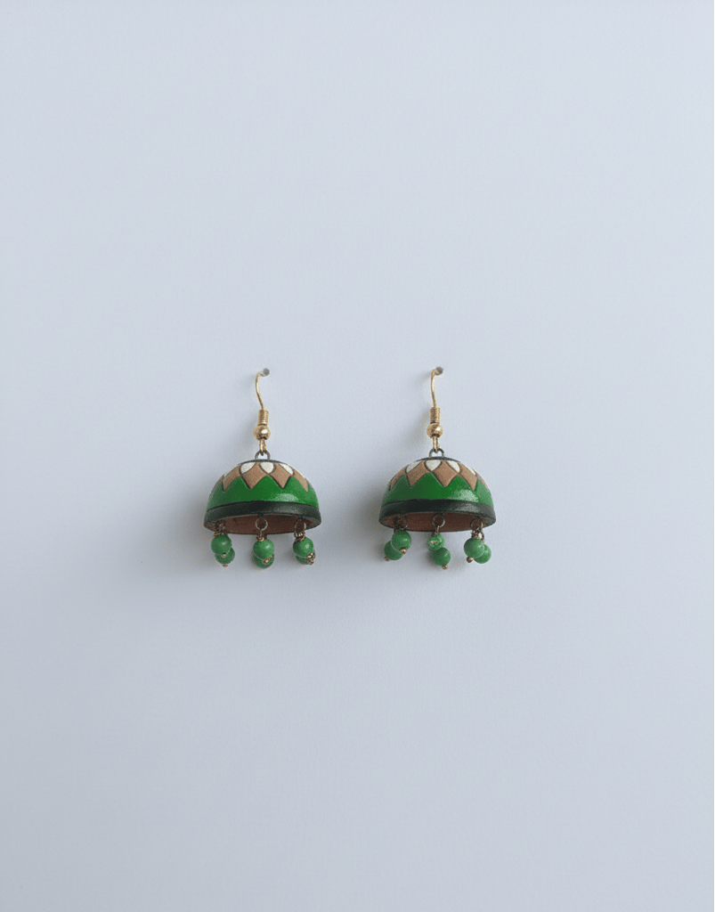 Ethnic Terracotta Earrings – Lightweight, Colorful & Perfect for Casual or Festive Wear
