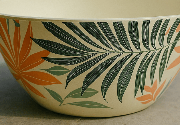 ECOCASK Bamboo Curry Bowl B | Eco-Friendly Serving Bowl for Indian Meals | Handmade Organic Tableware view 2