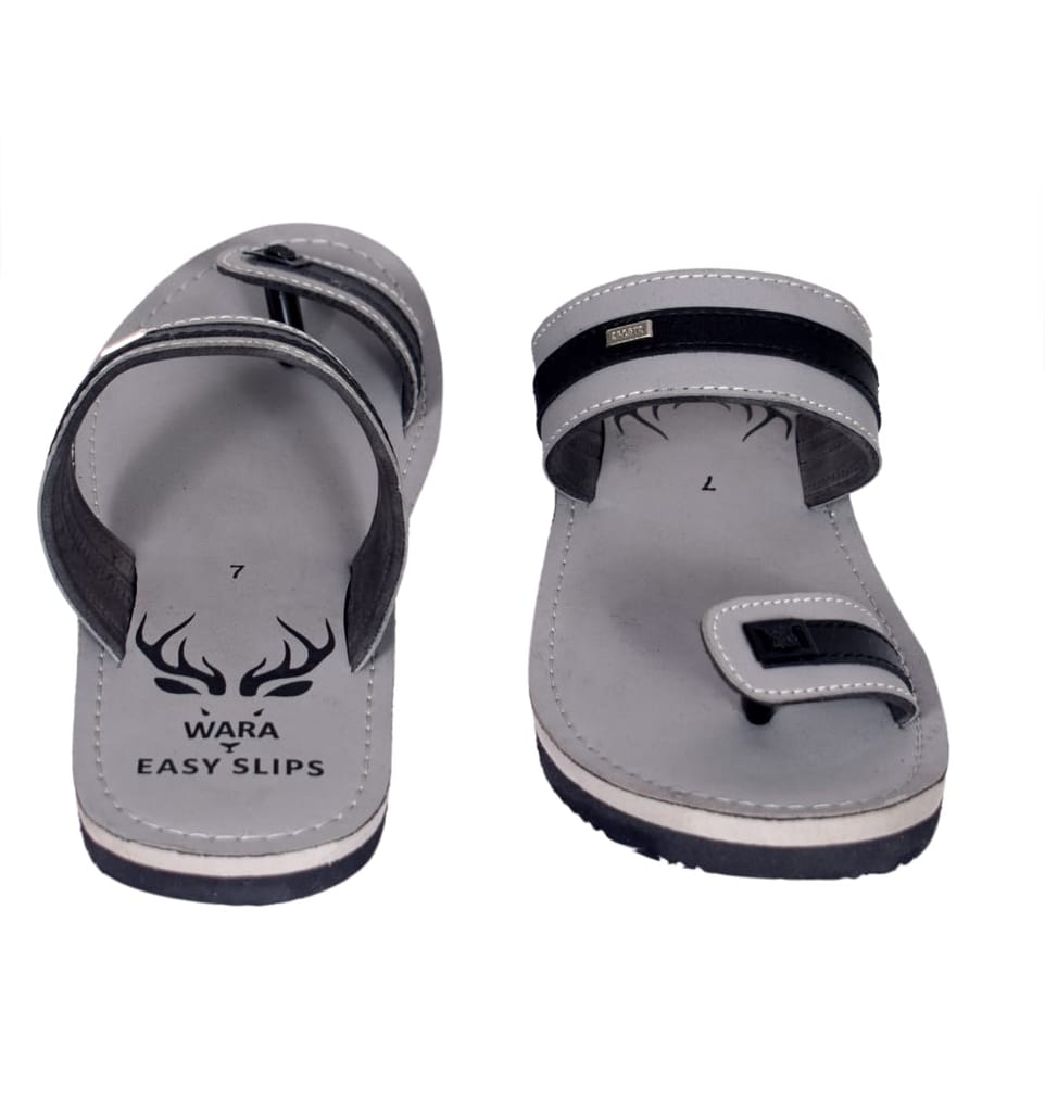 Men's Grey Casual Daily Slipper view 2