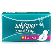 WHISPER MAXI L 8 PADS
