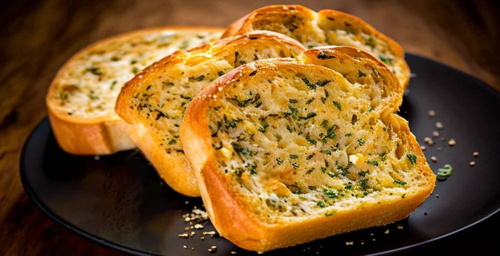 King's special d-shaped garlic bread