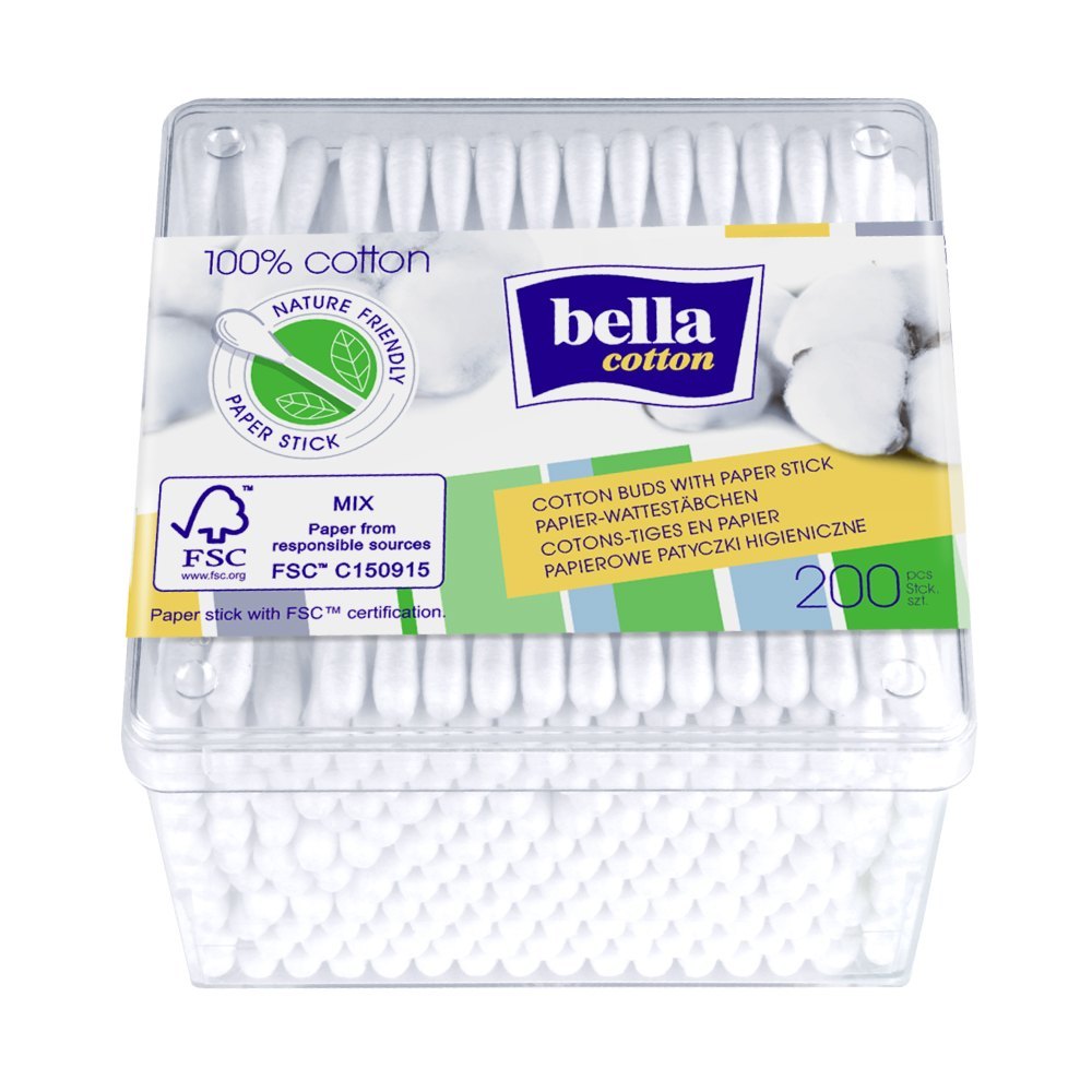 Bella Cotton Paper Buds Aloevera Box A200