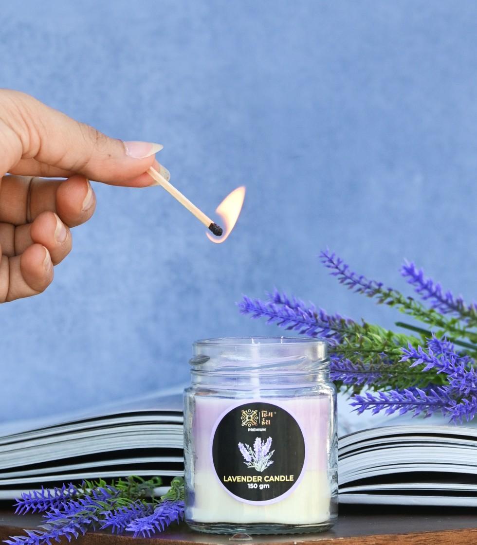 Lavender Scented Candle – Premium Fragrance for Relaxation & Calm