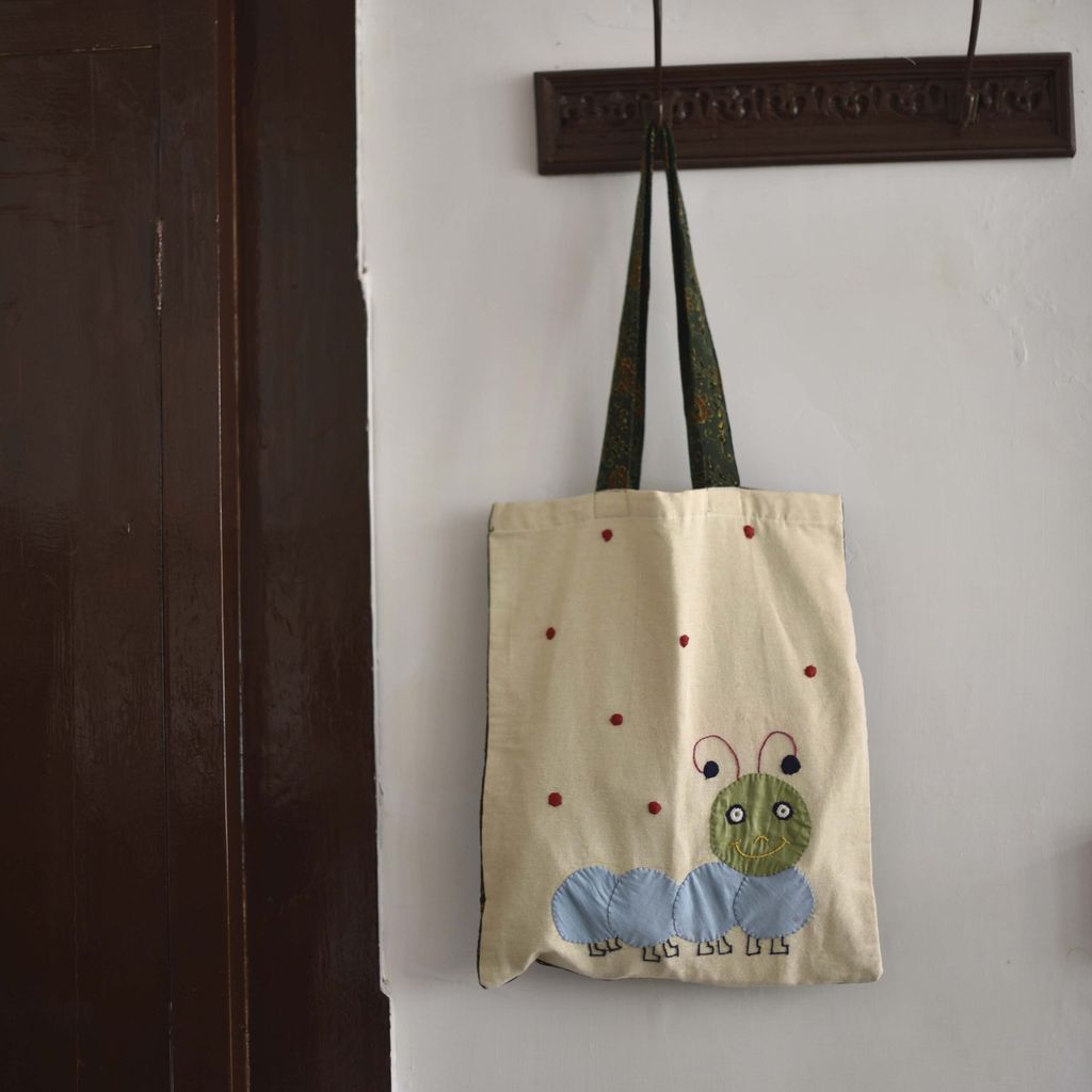CATERPILLAR APPLIQUE TOTE BAG view 2