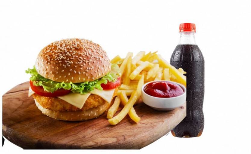 Kentucky hot pollo zing burger