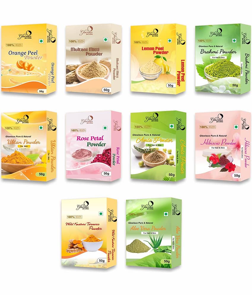 glowious - Skin Toning Face Pack for Normal Skin ( Pack of 10 )