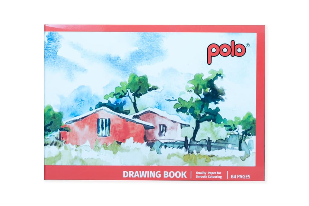polo A4 Drawing Book Pack of 2 | 64 Premium Pages Each | Smooth, Premier-Quality Paper for Sketching & Coloring | Ideal for Kids, Students & Artists view 2