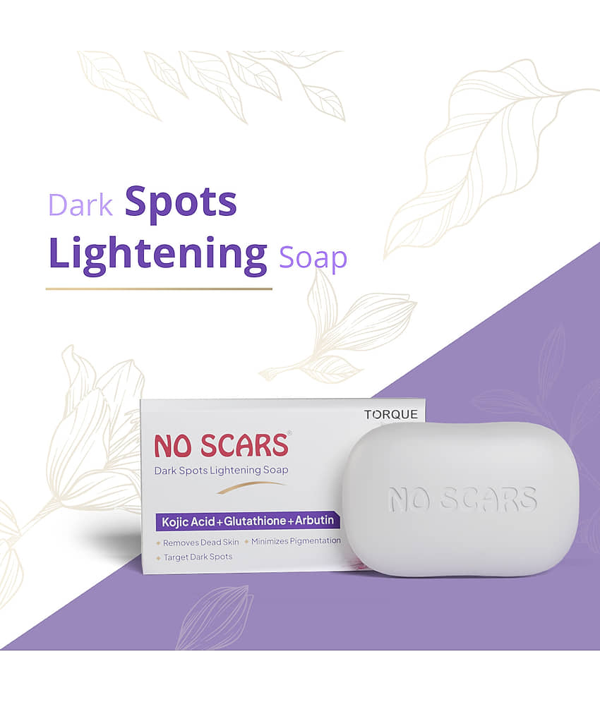 No Scars Skin Whitening No Scars Kojic Acid Soap Bathing Bar for All Skin Type ( Pack of 3 ) view 2