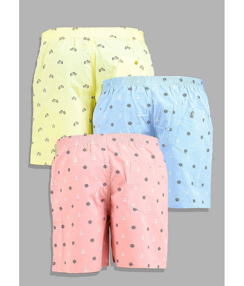 Supersquad Pack of 3 Cotton Boxers For Men's ( Assorted 5 ) view 2