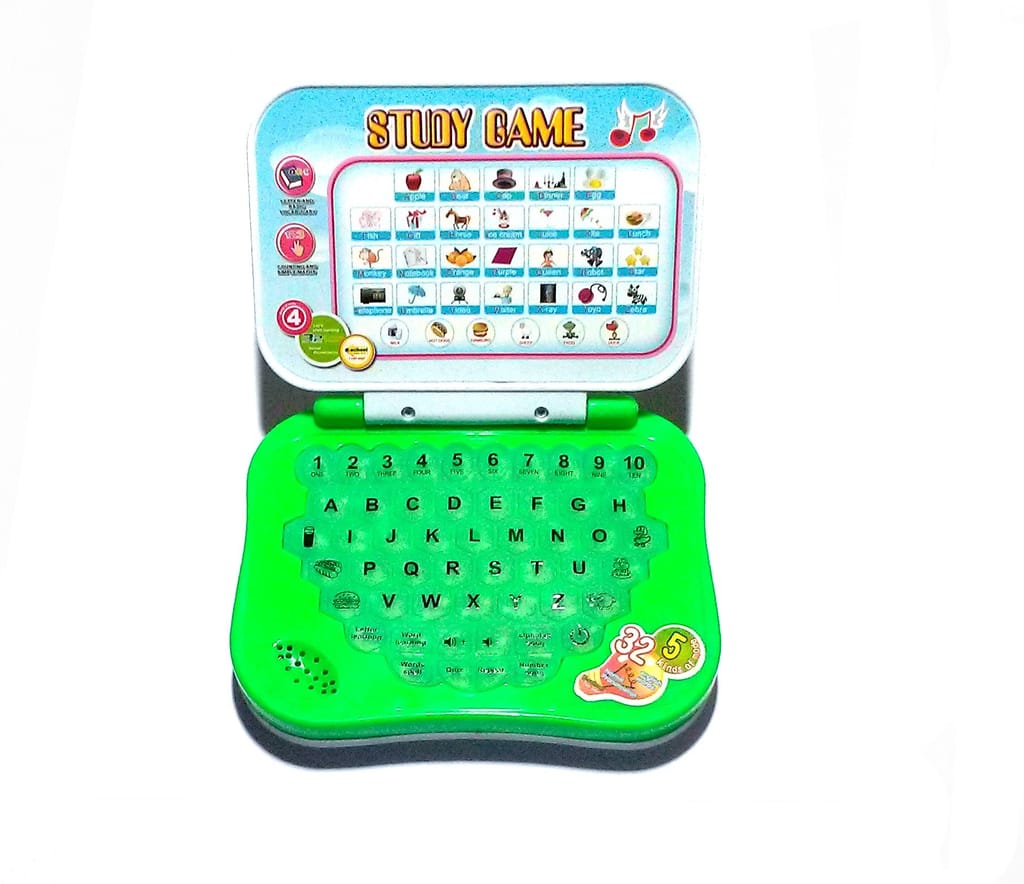 Nawani Learning Study Game Mini Computer Notebook Toy (Multicolour, 15/12 cm) view 2
