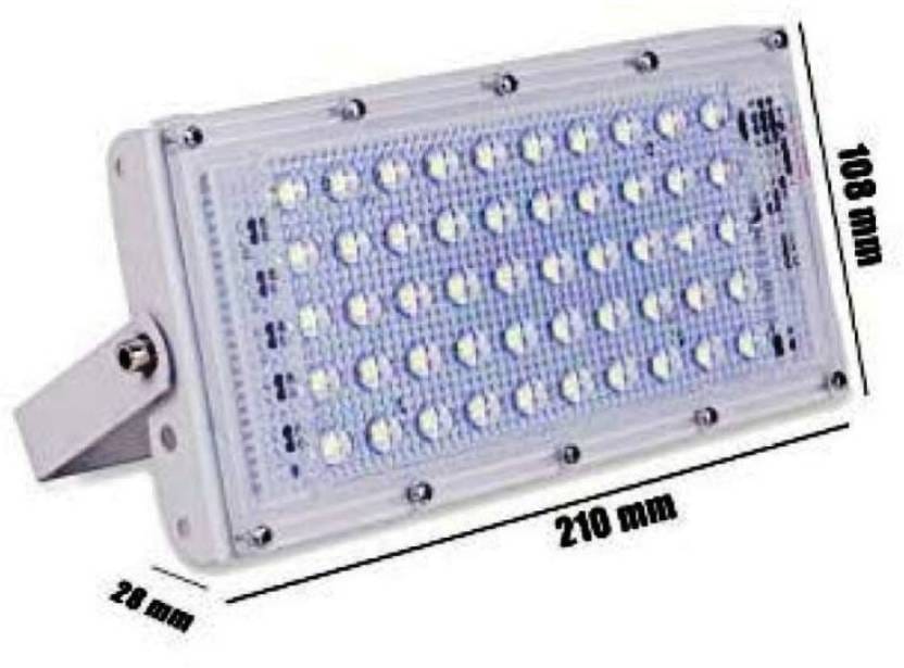 SPARKWORLD 50 Watt Outdoor Brick Flood Light Outdoor Lamp (White) | (Pack of 3) | Colour: White (Pack of 3) view 2