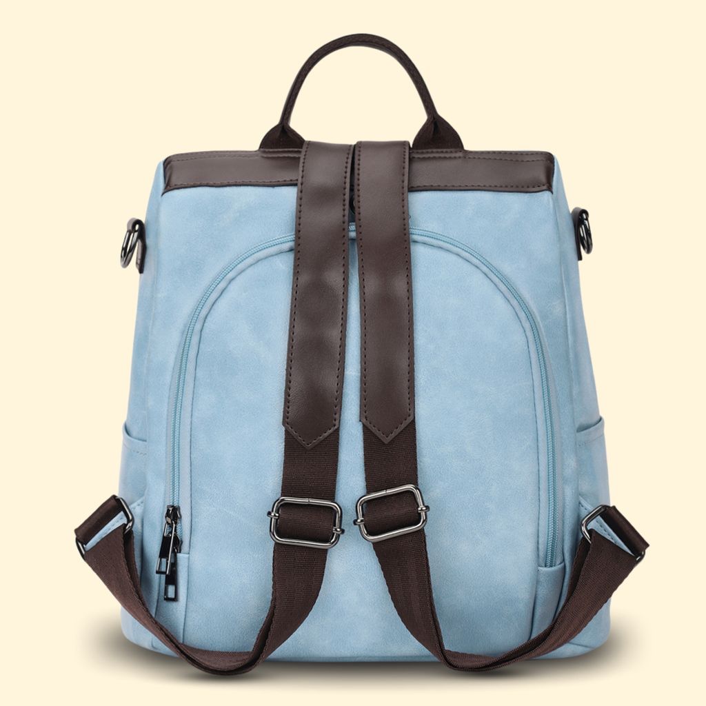 VISMIINTREND Women Backpack for Office Use Upto 13 Inch Laptop | Stylish Backpack Bag | Travel | School | College | Office Use | Anti Theft Convertible Backpack view 2