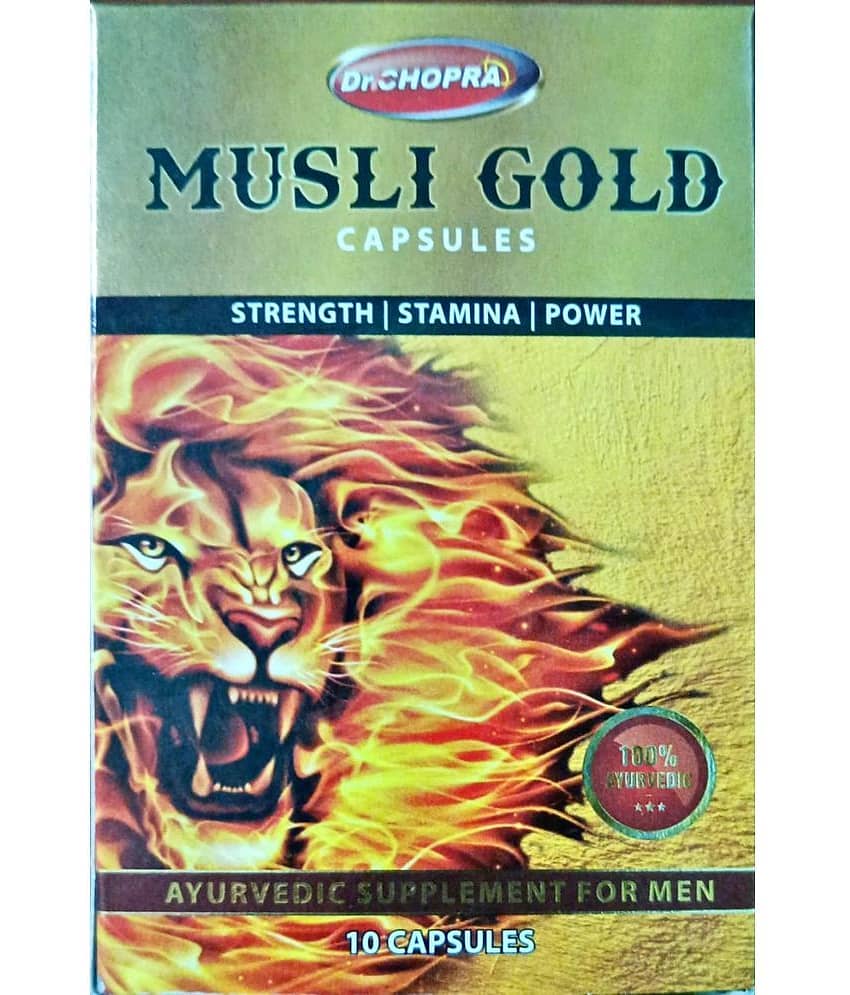 DR CHOPRA-MUSLI Gold Capsule 10 no.s Pack Of3
