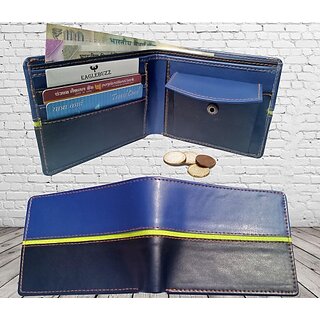 EAGLEBUZZ Men Multicolor Genuine Leather Wallet (9 Card Slots) view 2